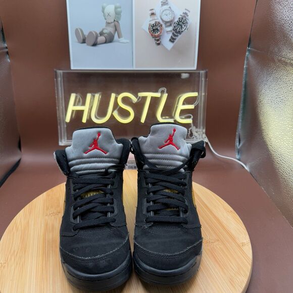 Nike Air Jordan 5 Retro (2006) Black Metallic (PS) Size 2.5Y - Picture 7 of 11